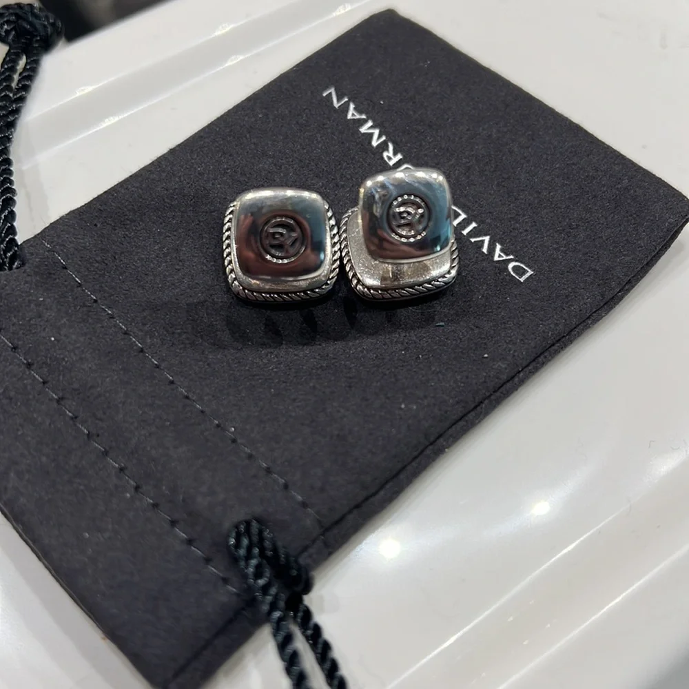 RARE David Yurman Exotic Stone Cufflinks